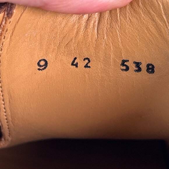 Di Blanco Spqr Oxfords Mens Size 9D Brown Leather Cap Toe Dress Formal Shoes - Picture 15 of 15